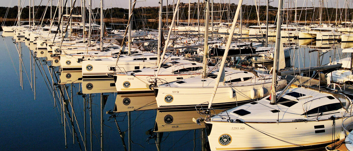 World Yachting Charter boats in marina