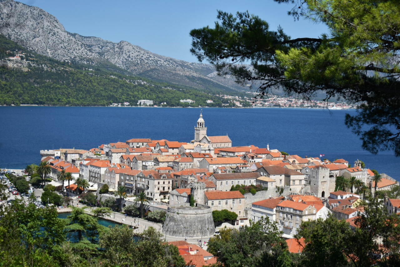 The old town of Korčula, often referred to as a “mini Dubrovnik,” features medieval streets, historic walls, and a lively waterfront.