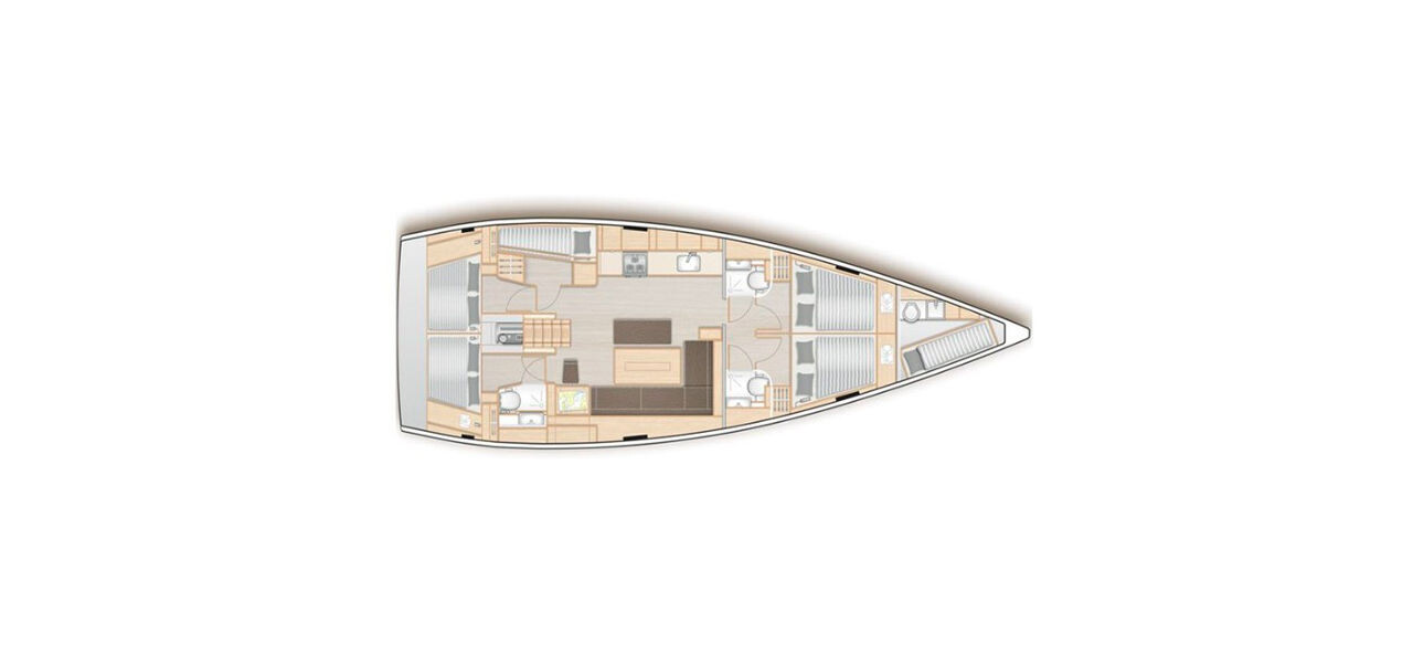Hanse 508 Adriatiq Scum layout