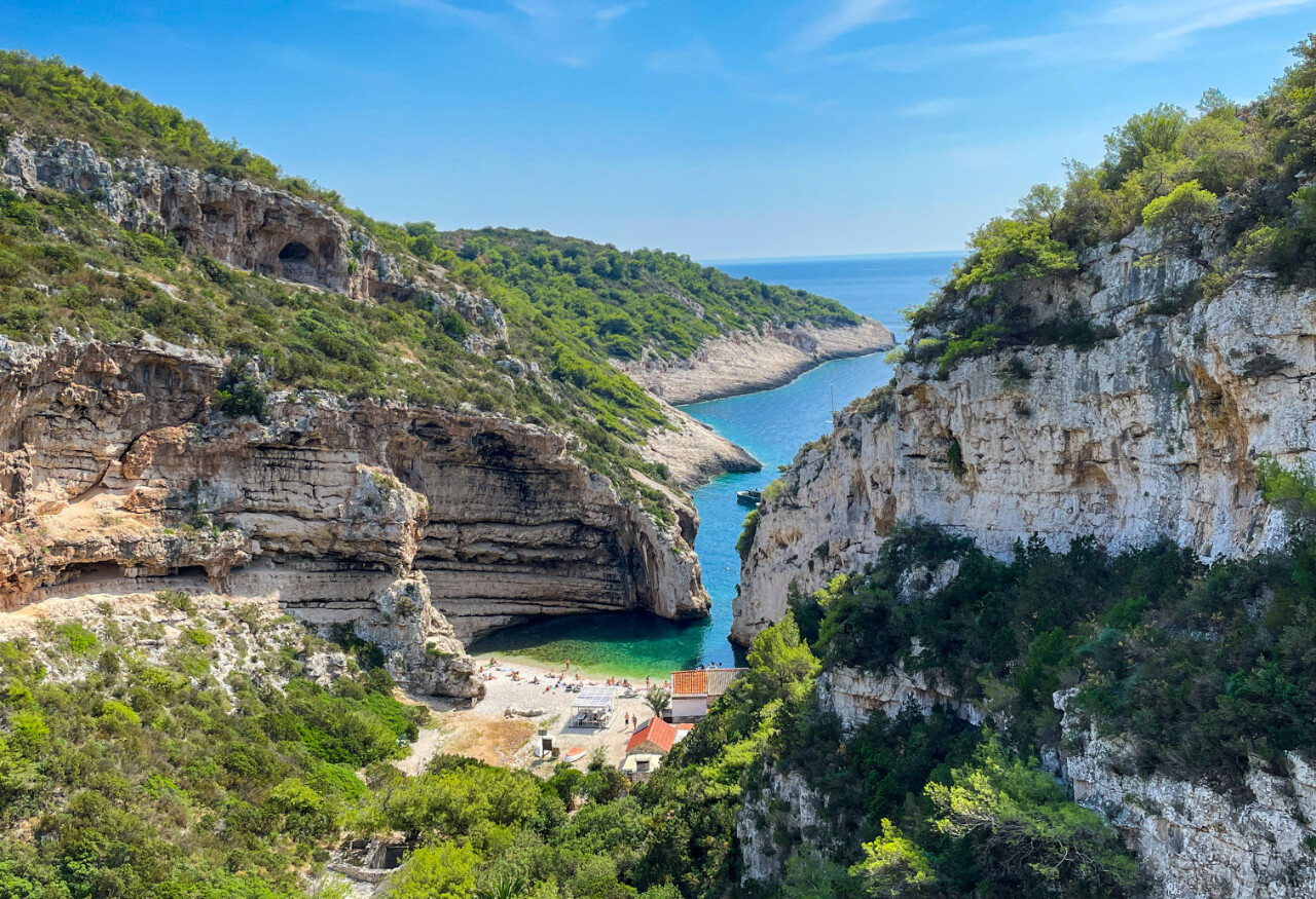 Stiniva on Vis island